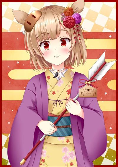 年賀状風