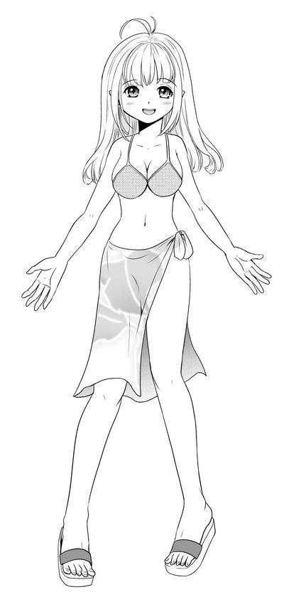 今風髪型萌え少女イラスト