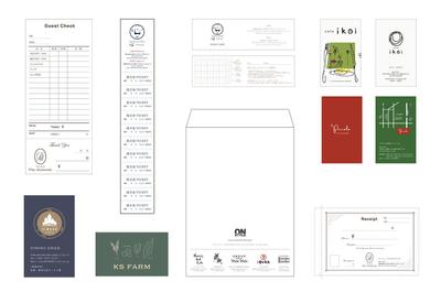 名刺、ショップカード、書類関係等のデザイン