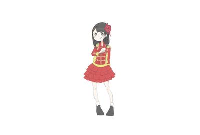 可愛いアイドルのイラスト