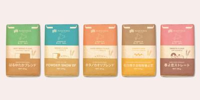 小麦粉の袋デザイン