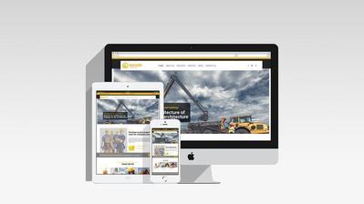 建設ウェブサイトデザイン