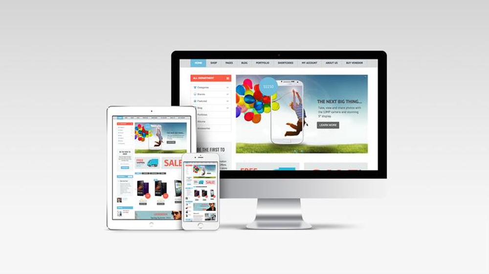 Retail ウェブサイトデザイン