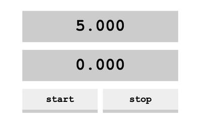javascript学習　5秒で止める