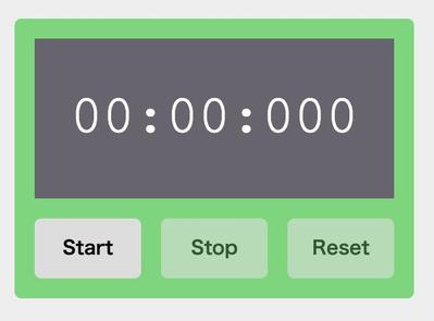 javascript学習 ストップウォッチ