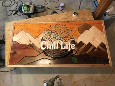 リラクゼーションサロン「Chill Life」の看板