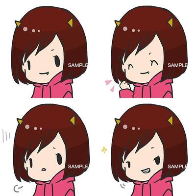 デフォルメイラストアイコン