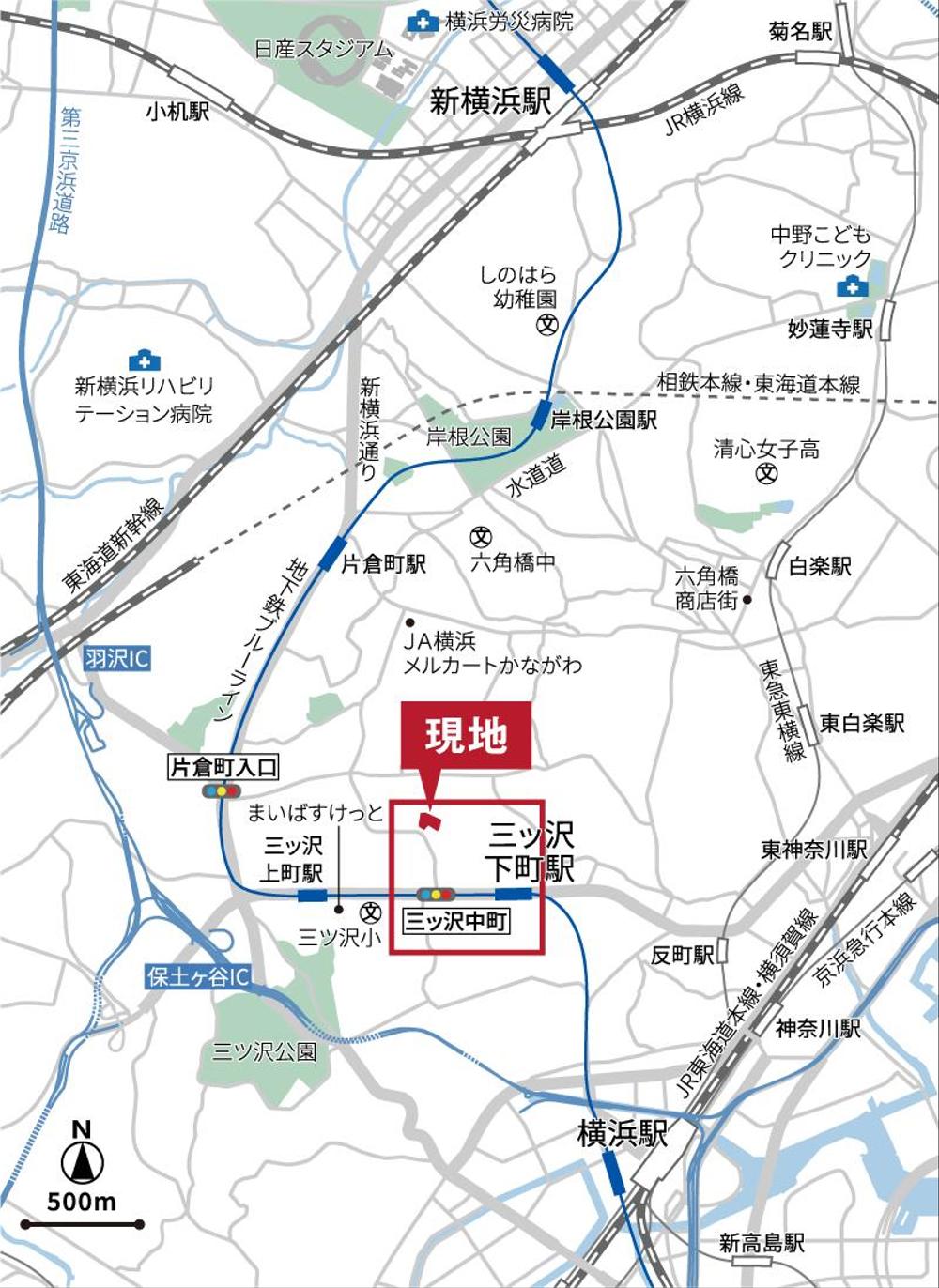 シンプルな広域地図