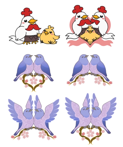 鳥のキャラクター案
