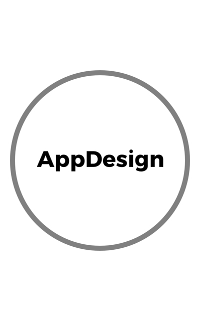 「AppDesign」屋号のロゴ