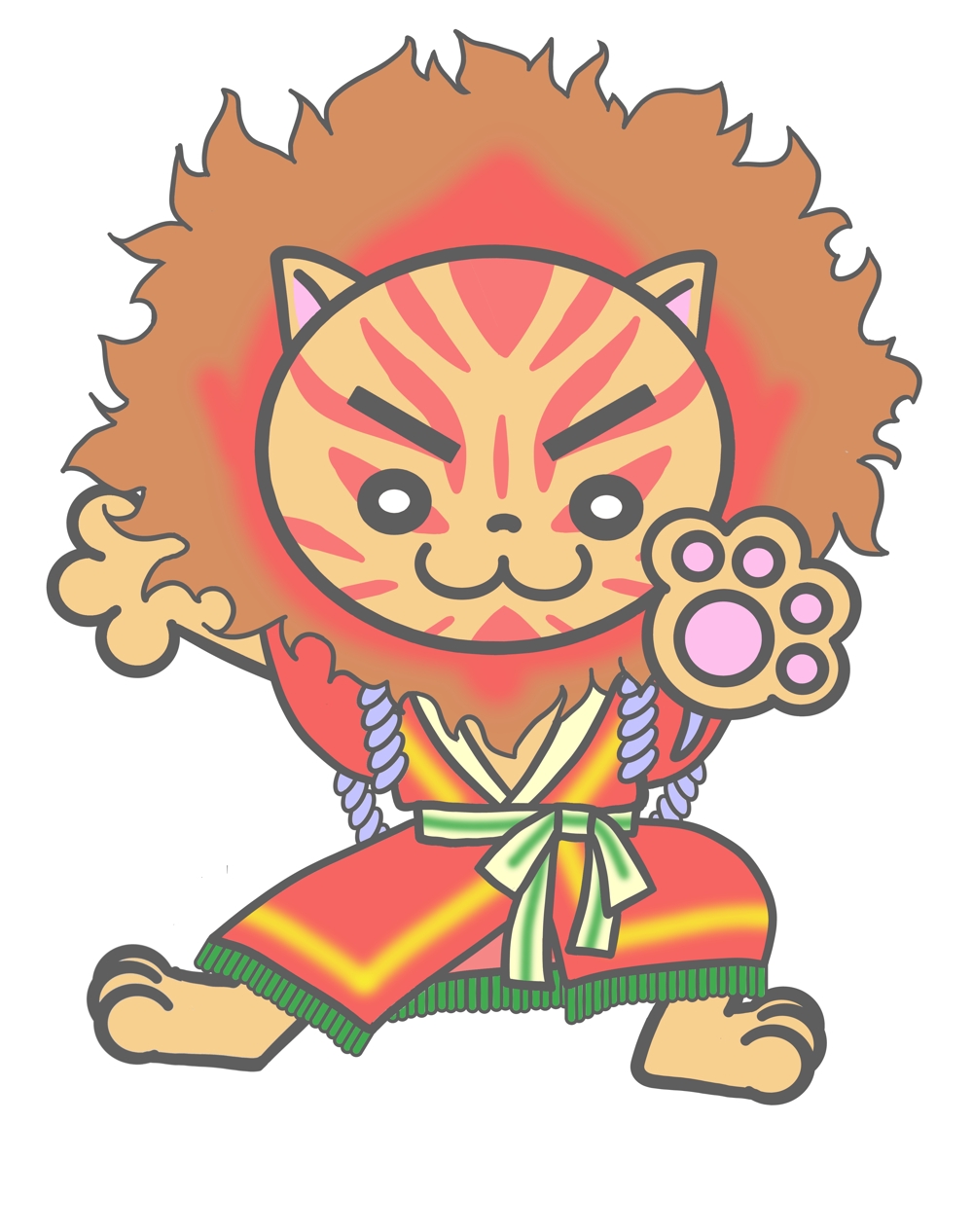 子供ウケする歌舞伎の動物「見得を切るライオン」