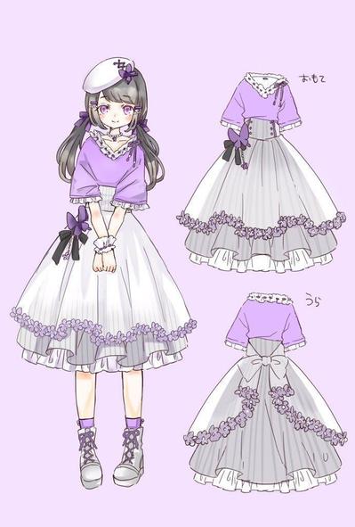 お花のワンピース