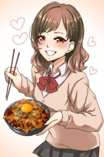 タグ「食べガール」の参加イラスト