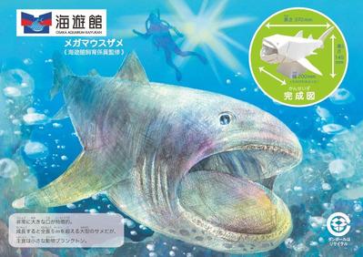 海遊館様 ダンボールクラフト　メガマウス パッケージデザイン