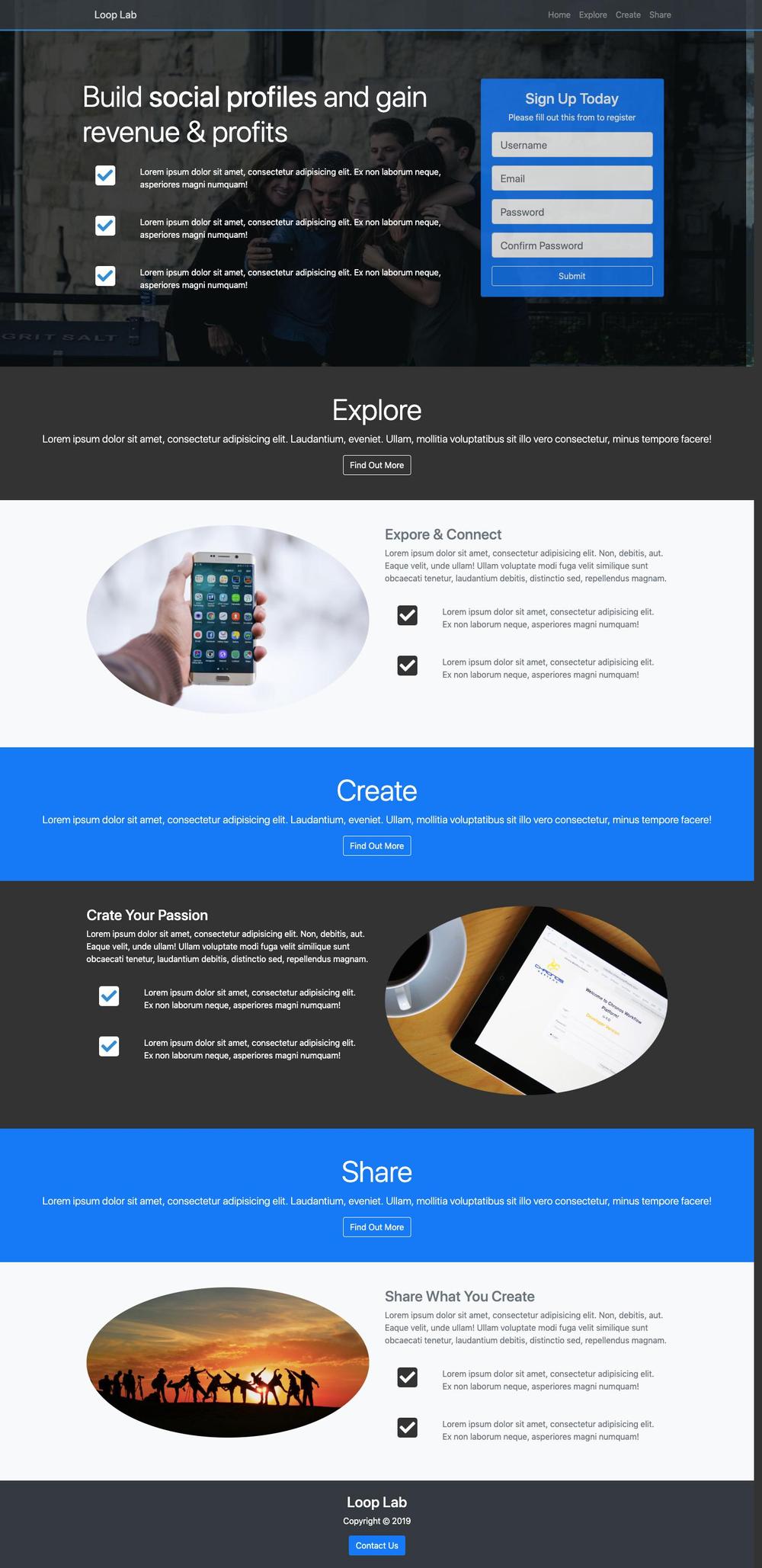 Bootstrapコーディング