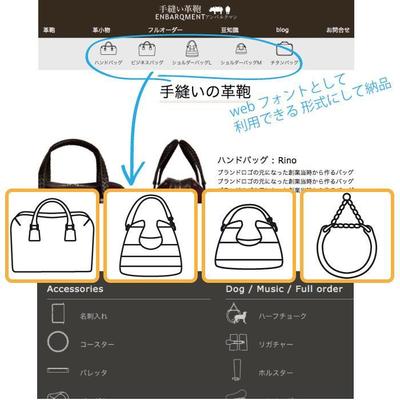 Webフォント（アイコン）を４つ作ります