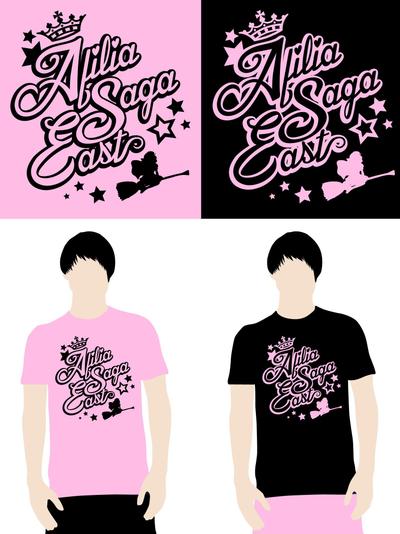 アイドルグループのライブグッズ用Tシャツザイン