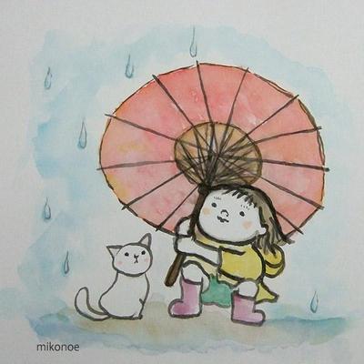 「童画サンプル（アナログ水彩）」