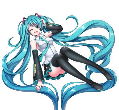 初音ミク痛車用イラスト(リア側)