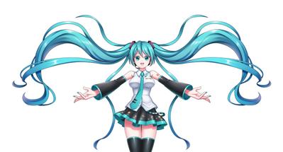 初音ミク痛車用イラスト(フロント側)