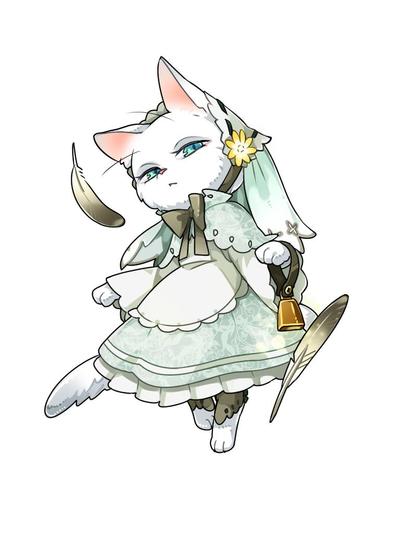 キャラクター立ち絵　／猫の女の子