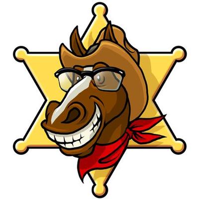 ウエスタンな馬のイラスト