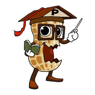 Mr.ピーナッツのようなキャラクターデザイン