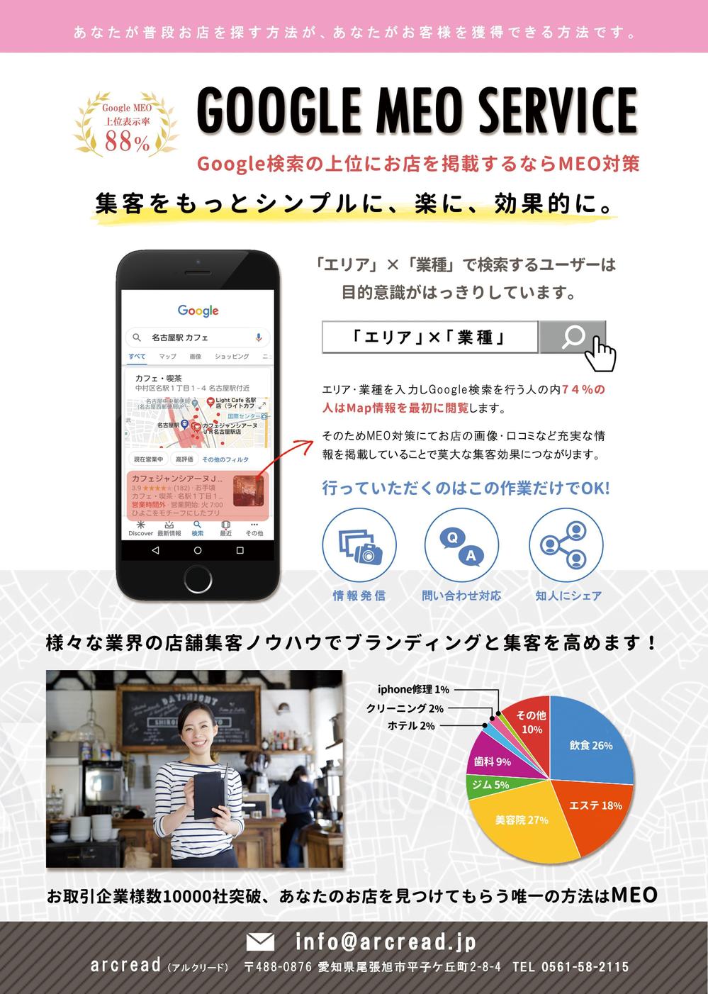 IT関連サービスのチラシデザイン