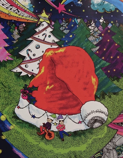 M響Presents「クリスマスコンサート」ポスターイラスト作成