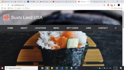 寿司店のHP作成
