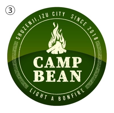 「Camp Bean 」キャンプ場のロゴ制作