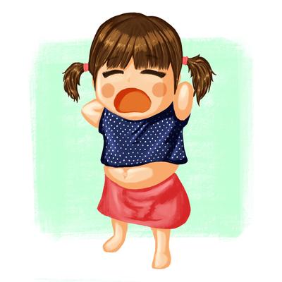 女の子の似顔絵イラスト制作