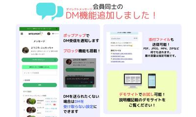 ダイレクトメッセージ機能の説明