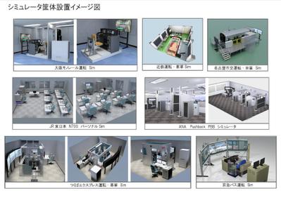 シミュレータ筐体設置イメージ図