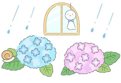 梅雨のイラスト