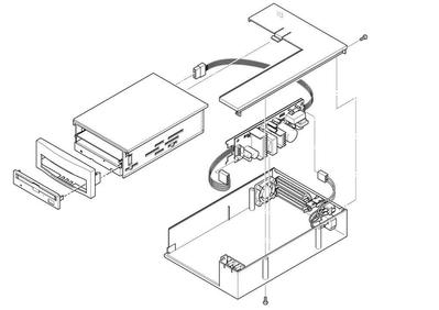 電子機器の分解イラストを作成しました