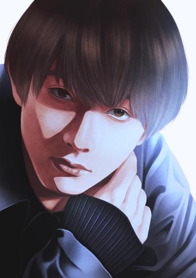 俳優の似顔絵制作