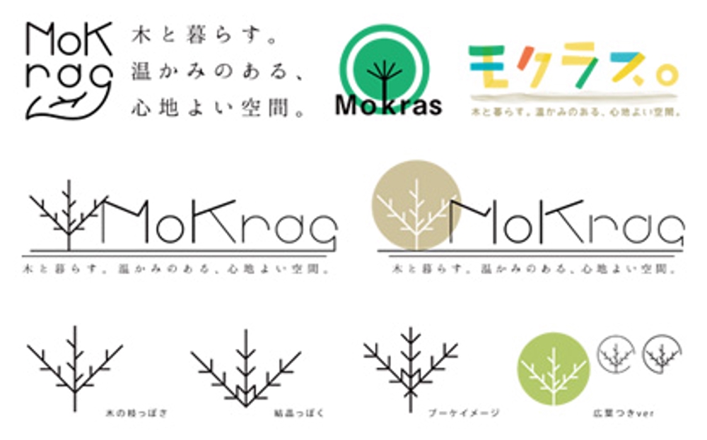 住宅設計事務所「Mokras -モクラス-」様 ロゴデザイン