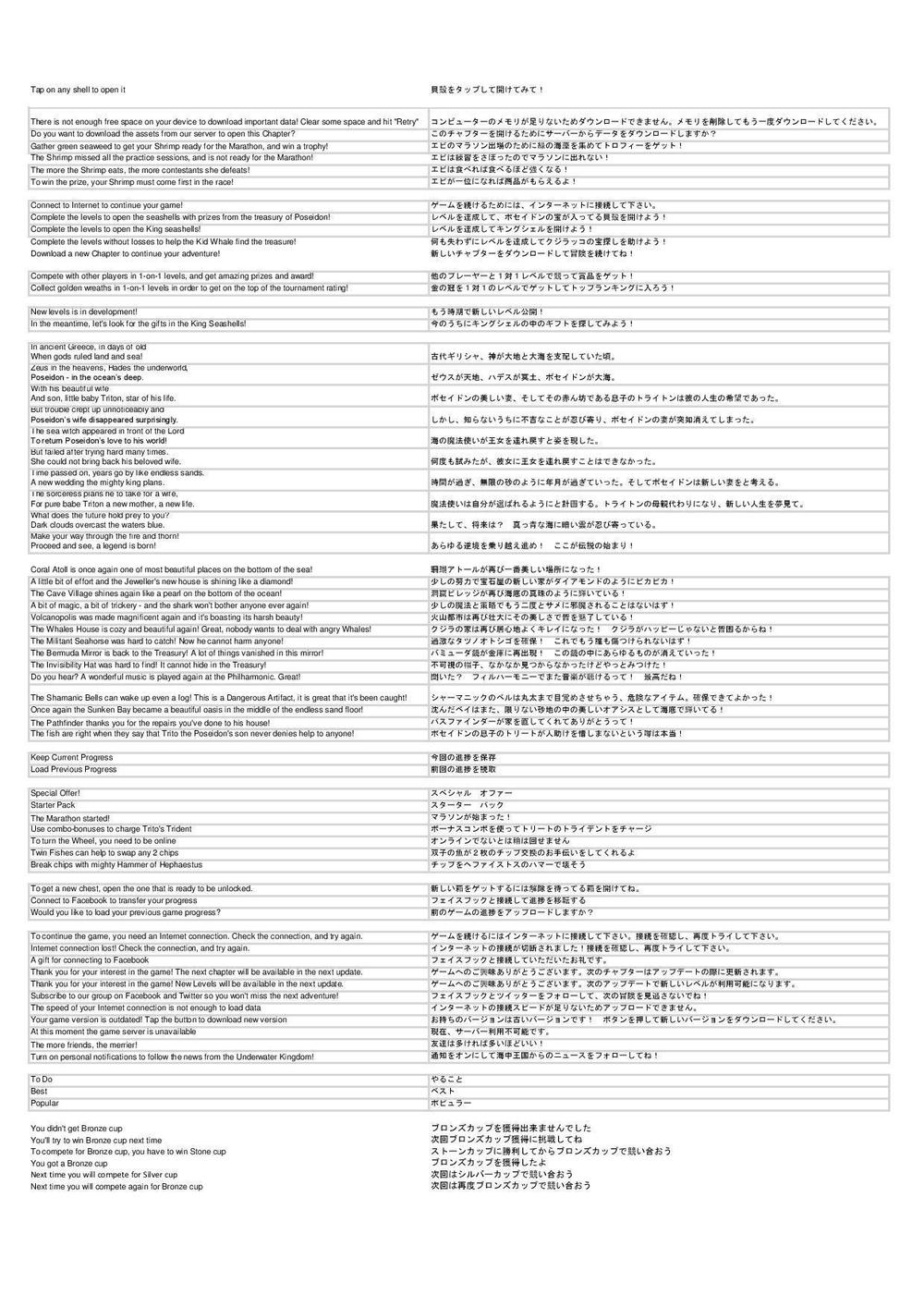 English To Japanese Game ポートフォリオ詳細 Nemuri03 翻訳家 通訳者 クラウドソーシング ランサーズ