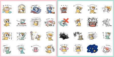 オリジナルキャラクターのLINEスタンプ