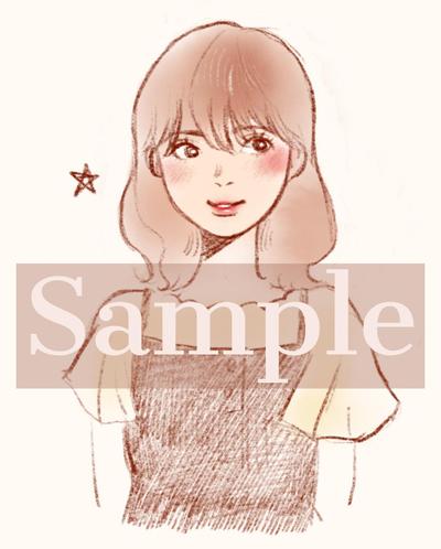 女の子のイラストサンプル