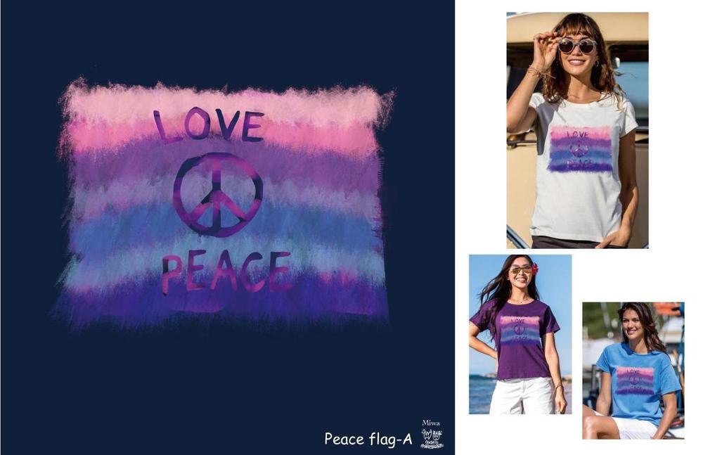 peace flag tee