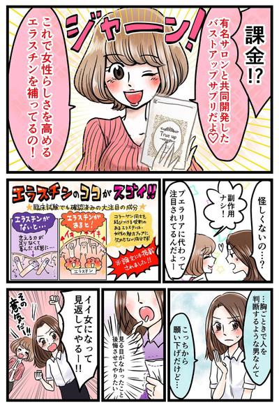 美容サプリ販促用 広告マンガ制作