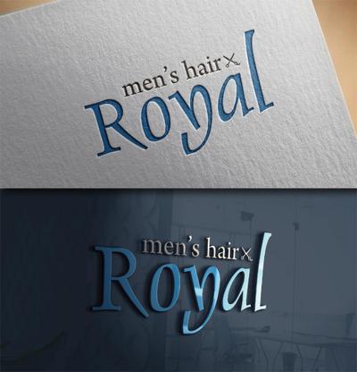 men's hair Royalロゴデザイン案