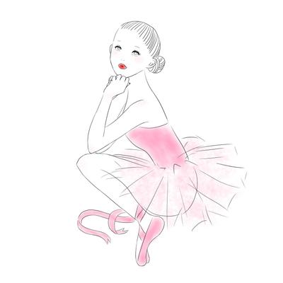 女性向け手書き風イラストの例