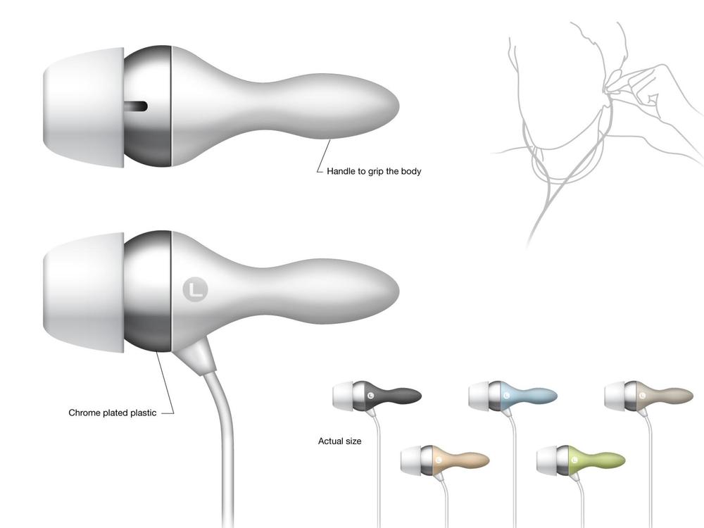 イヤフォンのデザイン