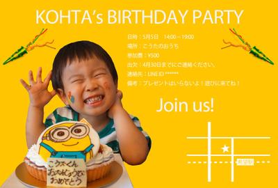 Invitation of a birthday party