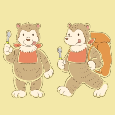 クマのキャラクターイラスト