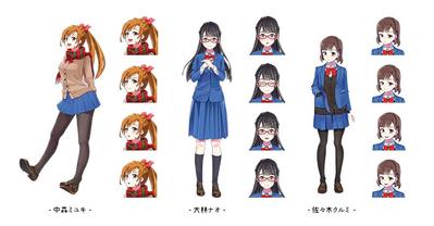 【自主制作】ヴィジュアルボイスドラマのキャラクターデザイン