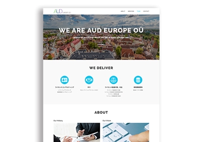 AUD EUROPE OÜ_サイトデザイン